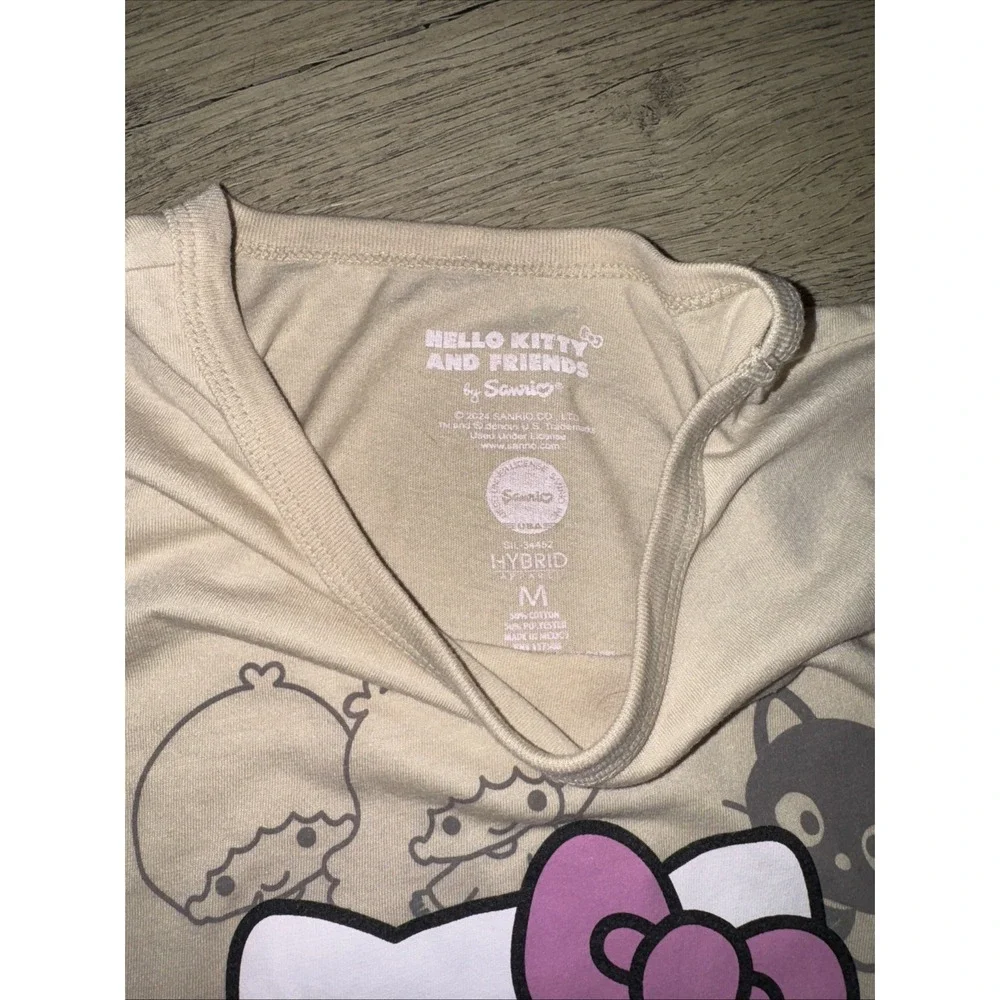 Hello Kitty and Friends Shirt Womens Short Sleeve Novelty Cartoon Size Medium - Picture 3 of 5